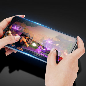 9D закален стъклен протектор с пълно покритие DUX DUCIS - OPPO A17 с черна рамка - Img 3