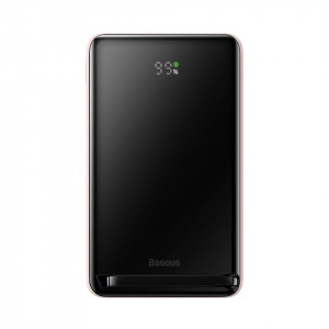 BASEUS Magnetic Bracket с безжично зареждане бързо зареждане Външна батерия 10000mAh 20W розов (c BASEUS Xiaobai series бързо зареждане кабел Type-C към Type-C 60W(20V / 3A) 50cm бяла) Overseas Edition - Img 3