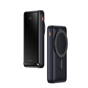 BASEUS Magnetic Bracket с безжично зареждане бързо зареждане Външна батерия 10000mAh 20W розов (c BASEUS Xiaobai series бързо зареждане кабел Type-C към Type-C 60W(20V / 3A) 50cm бяла) Overseas Edition - Img 15