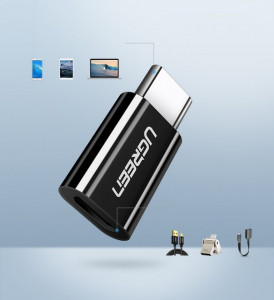 Адаптер UGREEN USB Type C към Micro USB (30154) бял - Img 4