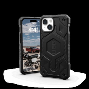 Армиран гръб UAG Monarch Pro MagSafe - iPhone 15 Carbon Fiber - Img 3