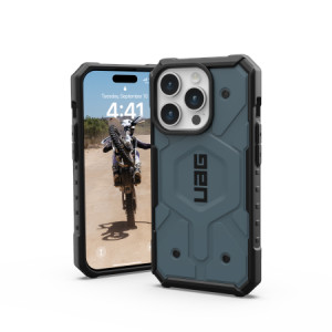 Армиран гръб UAG Pathfinder MagSafe - iPhone 15 Pro cloud blue - Img 5