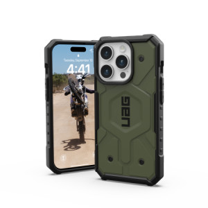 Армиран гръб UAG Pathfinder MagSafe - iPhone 15 Pro olive - Img 5