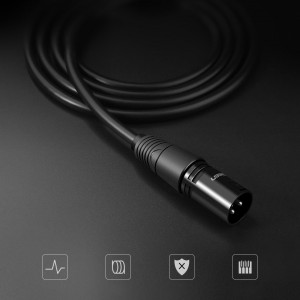 Аудио удължител UGREEN XLR (мъжко) към XLR (женско) 3m (AV130) черен - Img 4