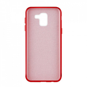 Блестящ гръб WOZINSKY Glitter - Samsung Galaxy J6 червен - Img 2