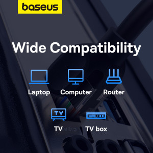 Бърз интернет кабел BASEUS High Speed cat.6 RJ45 1000Mb/s 5m син - Img 15