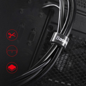 Велкро лента BASEUS Rainbow 3m (ACMGT-F01) черна - Img 9