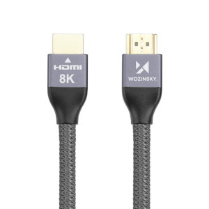 Видео кабел WOZINSKY HDMI 2.1 3m кабел сребърен - Img 2