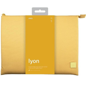 Водоустойчив калъф за лаптоп UNIQ Lyon RPET 14" жълт - Img 3