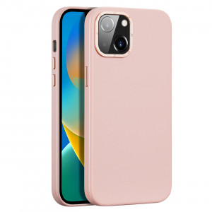 Гръб от еко кожа DUX DUCIS Grit MagSafe - iPhone 14 Plus розов - Img 1