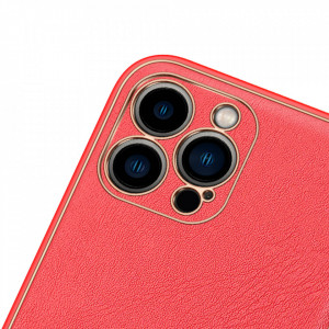 Гръб от еко кожа DUX DUCIS Yolo - iPhone 13 Pro Max червен - Img 3