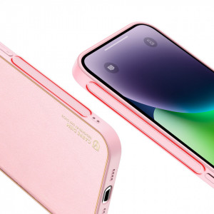 Гръб от еко кожа DUX DUCIS Yolo - iPhone 14 Plus розов - Img 8