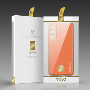 Гръб от еко кожа DUX DUCIS Yolo - Samsung Galaxy S22+ оранжев - Img 5