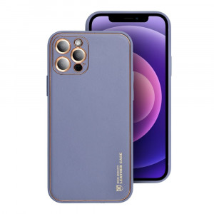 Гръб от еко кожа FORCELL Leather - iPhone 15 син - Img 3