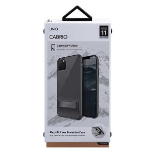 Гръб със стойка UNIQ Cabrio - iPhone 11 Pro сив - Img 12