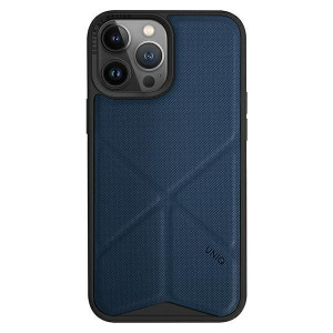Гръб със стойка UNIQ Transforma Magclick - iPhone 14 Pro Max electric blue - Img 2