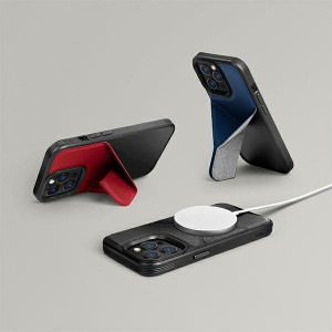 Гръб със стойка UNIQ Transforma MagSafe - iPhone 13 Pro червен корал - Img 10