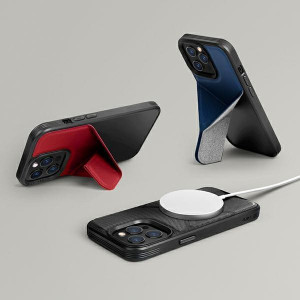 Гръб със стойка UNIQ Transforma MagSafe - iPhone 13 Pro черен абанос - Img 10