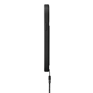 Гръб с лентов държач и каишка UNIQ Heldro с антимикробно покритие - iPhone 12 mini черен - Img 3