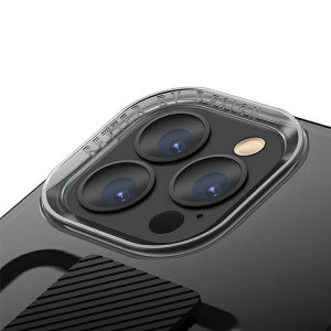 Гръб с лентов държач и каишка UNIQ Heldro с антимикробно покритие - iPhone 13 Pro опушен - Img 3