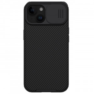 Гръб с подвижно покритие за камерата NILLKIN CamShield Pro с вграден магнит - iPhone 15 Plus черен - Img 1
