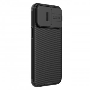 Гръб с подвижно покритие за камерата NILLKIN CamShield Pro с вграден магнит - iPhone 15 Pro черен - Img 3