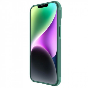 Гръб с подвижно покритие за камерата NILLKIN CamShield Pro - iPhone 14 Plus тъмнозелен - Img 4
