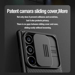 Гръб с подвижно покритие за камерата NILLKIN CamShield Pro - Samsung Galaxy S24 Ultra син - Img 8