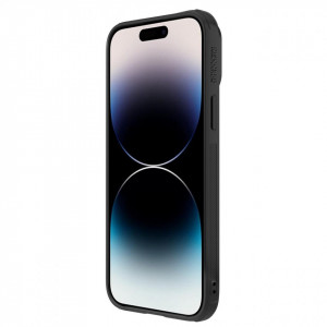 Гръб с подвижно покритие за камерата NILLKIN Synthetic Fiber S - iPhone 14 Pro черен - Img 4
