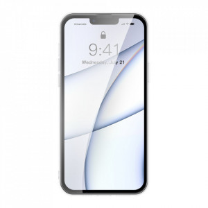 Гръб BASEUS Frosted Glass - iPhone 13 Pro Max прозрачен - Img 3