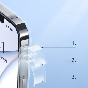 Гръб BASEUS Frosted Glass - iPhone 13 Pro Max прозрачен - Img 12