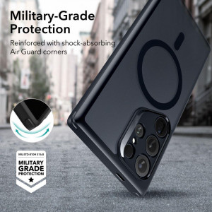 Гръб ESR Classic Hybrid Halolock - Samsung Galaxy S24 Ultra прозрачен / черен - Img 6