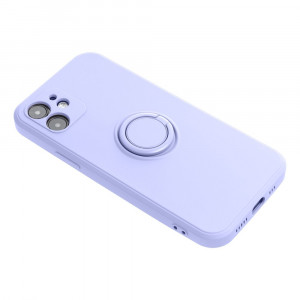 Гръб FORCELL Silicone Ring - iPhone 15 виолетов - Img 6