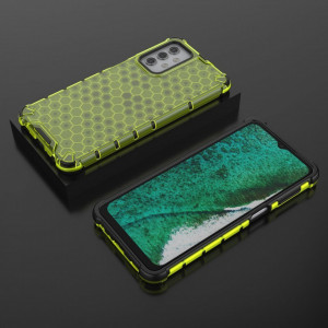 Гръб Honeycomb Armor със силиконов бъмпер - Samsung Galaxy A32 5G зелен - Img 3