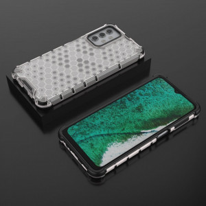 Гръб Honeycomb Armor със силиконов бъмпер - Samsung Galaxy A32 5G прозрачен - Img 3
