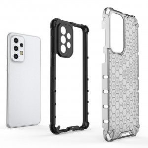 Гръб Honeycomb Armor със силиконов бъмпер - Samsung Galaxy A33 5G черен - Img 5