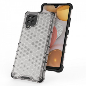 Гръб Honeycomb Armor със силиконов бъмпер - Samsung Galaxy A42 5G прозрачен - Img 9