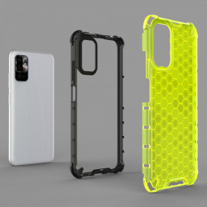 Гръб Honeycomb Armor със силиконов бъмпер - Xiaomi Poco M3 Pro / M3 Pro 5G / Redmi Note 10 5G черен - Img 6