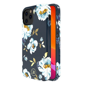 Гръб KINGXBAR Blossom с оригинални кристали Swarovski - iPhone 12 Pro Max гардения - Img 2