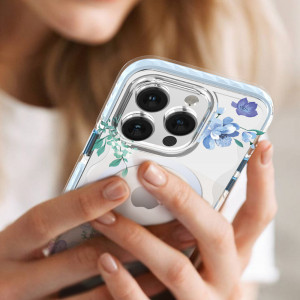 Гръб KINGXBAR Flora MagSafe - iPhone 14 Plus орхидея - Img 3
