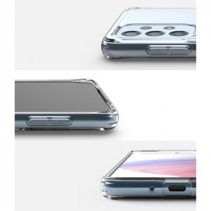 Гръб RINGKE Fusion със силиконов бъмпер - Samsung Galaxy A73 5G прозрачен - Img 4