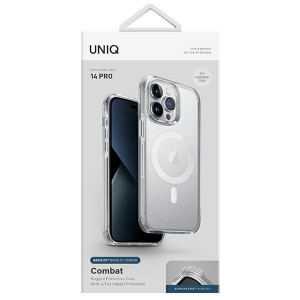 Гръб UNIQ Combat Magclick - iPhone 14 Pro прозрачен сатен - Img 2