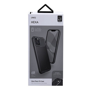 Гръб UNIQ Hexa - iPhone 12 Pro Max черен - Img 4