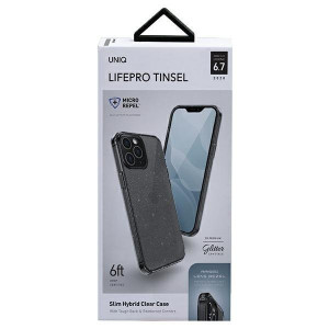 Гръб UNIQ LifePro Tinsel - iPhone 12 Pro Max черен - Img 4