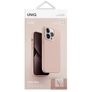 Гръб UNIQ Lino Hue Magclick - iPhone 14 Pro blush розов - Img 7