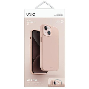 Гръб UNIQ Lino Hue Magclick - iPhone 15 розов - Img 6