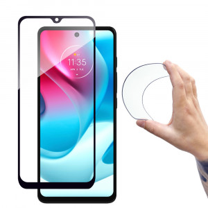 Гъвкав протектор спълно покритие - Moto g60s с черна рамка - Img 1