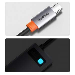 Докинг станция BASEUS Metal Gleam Series 5в1 USB Type C към HDMI / 3x USB Type A / USB Type C Power Delivery 30Hz Version сива - Img 20