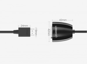 Еднопосочен видео кабел UGREEN HDMI към VGA FHD черен - Img 8