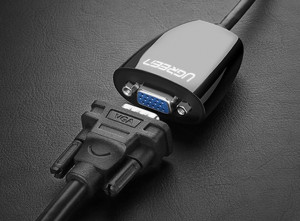 Еднопосочен видео кабел UGREEN HDMI към VGA FHD черен - Img 9